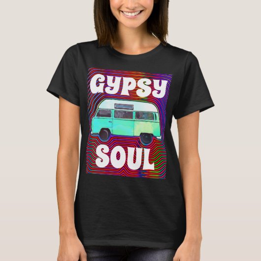 T-SHIRTS GYPSY SOUL HIPPIE VAN (Devant)