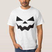 T-shirts Halloween éffrayant face Citrouille (Devant)