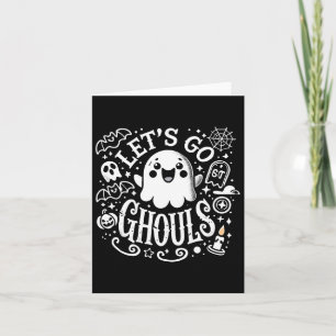 T - shirts Halloween Lets Go Ghouls Ghost Peuter V Kaart