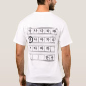 T-shirts Hangul, T-shirt Ba (Dos)