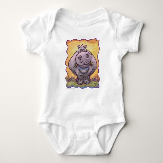 T-shirts Hippopotame (Devant)