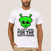 T-SHIRTS HOMMES FUNNY, ALIEN (Devant)