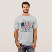 T-shirts hommes pour le vote du drapeau patriotiqu (Devant entier)