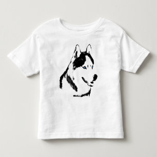 T-shirts Husky Shirt Sled Dog Toddler Husky Baby H