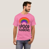 T-shirts I POOP RAINBOWS (Devant entier)