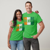 T-shirts irlandais de drapeau (affligé) (Unisexe)