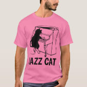 T-shirts JAZZ PIANO CAT (Devant)