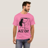 T-shirts JAZZ PIANO CAT (Devant entier)