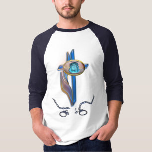 T-shirts Jésus cross mens