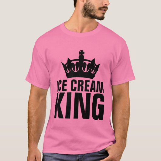 T-SHIRTS KING CRÈME GLACE (Devant)