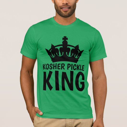 T-shirts KOSHER PICKLE KING (Devant)