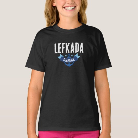 T-shirts Lefkada Greece Kids Girls (Devant)