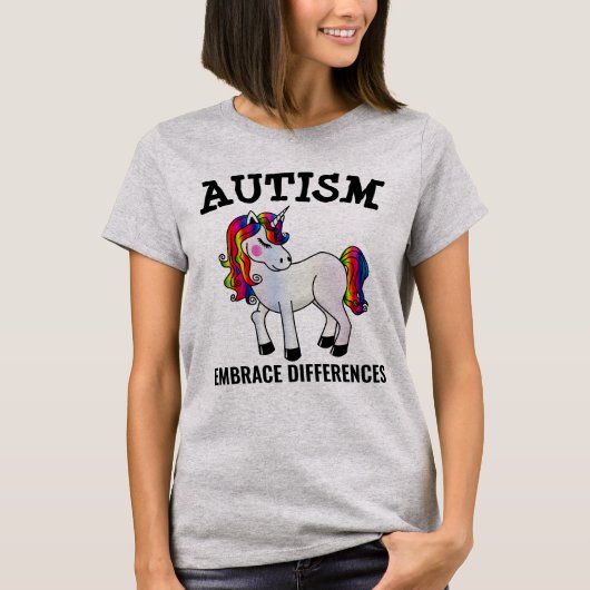 T-SHIRTS LICORNE AUTISME (Devant)