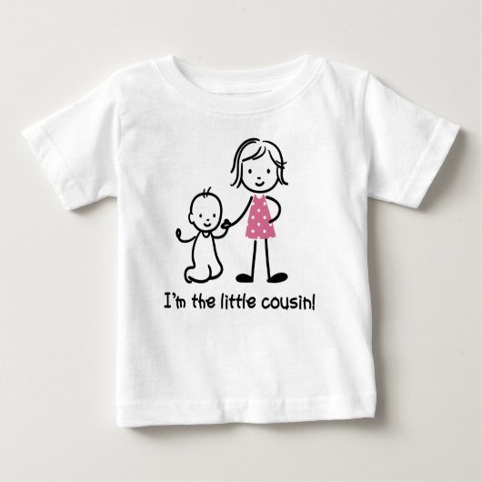 T-shirts Little Cousin Stick Figure (Devant)