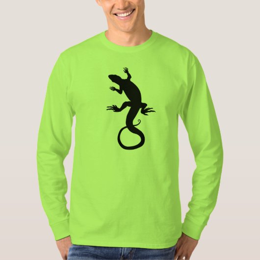 T-shirts Lizard Art Shirts Long Manches Reptile (Devant)
