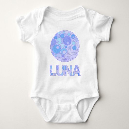 T-shirts Luna Bleu Lune (Devant)