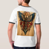 T-Shirts Majeure Tatouage Aigle Design (Dos entier)
