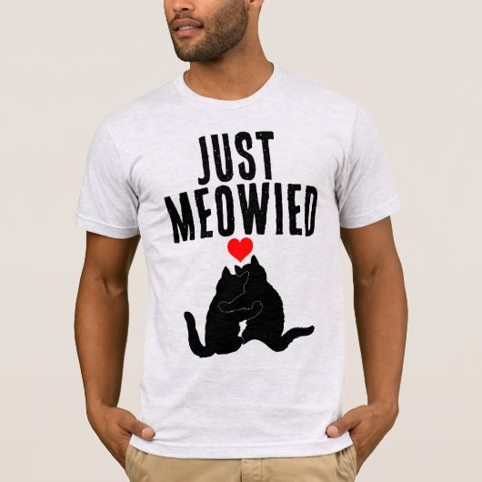 T-shirts mariages BRIDE GROOM CAT (Devant)