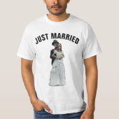 T-SHIRTS MARIAGES GOTHIQUES JUSTE MARIÉS (Devant)