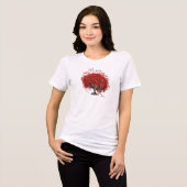 T-shirts Mariages pour feuilles de coeur du vin de (Recto plein)