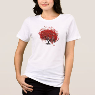 T-shirts Mariages pour feuilles de coeur du vin de