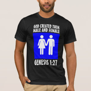 T-Shirts MASCULIN ET FÉMININ GENÈSE 1:27