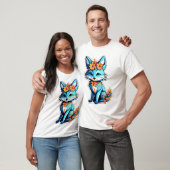 T-shirts masculins Blue Fox (Unisexe)