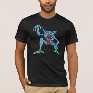 T-shirts mauvais de loup-garou