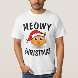 T-shirts Meowy Christmas Cat