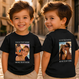 T-shirts met dubbele bedrukking, aangepaste foto e