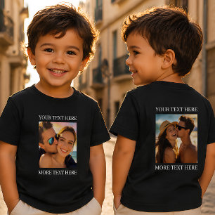 T-shirts met dubbele bedrukking, aangepaste foto e
