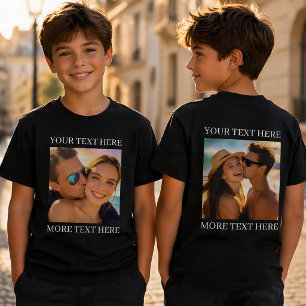 T-shirts met dubbele bedrukking, aangepaste foto e