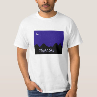 T-shirts met Night Sky bedrukt