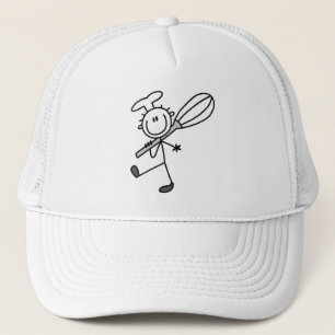 T-shirts met Stokfiguur Chef met Gardeerlepel Trucker Pet