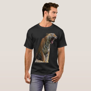 T-shirts met wilde dieren en brullende tijger