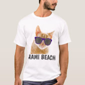 T-shirts MIAMI BEACH FLORIDA Cat (Devant)