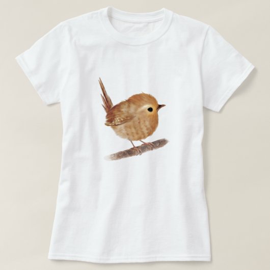 T-shirts mignonnes Wren Bird Lovers (Design devant)