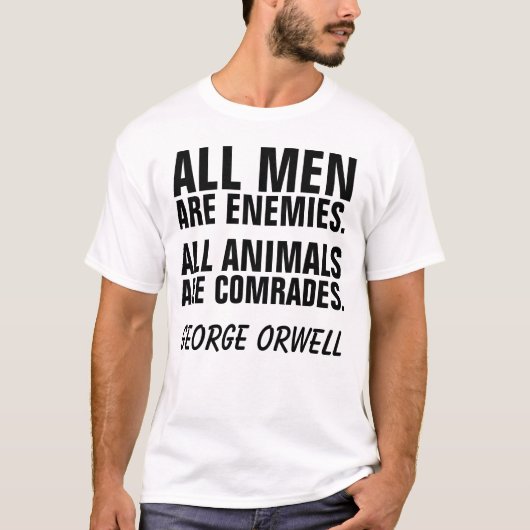 T-shirts militants des droits des animaux, GEORGE (Devant)