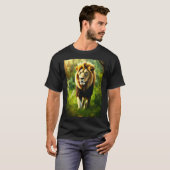 T-shirts modernes Lion : tendance et élégant (Devant entier)