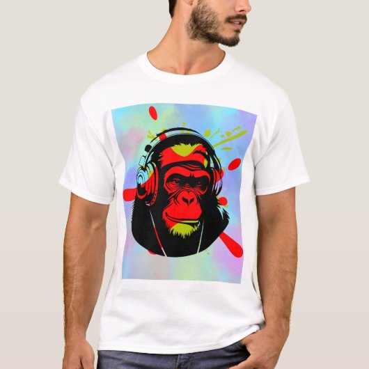 T-shirts Monkey Design - T-shirts Tri-Blend (Devant)