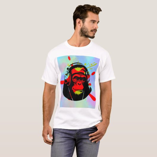 T-shirts Monkey Design - T-shirts Tri-Blend (Devant entier)
