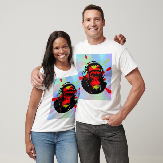 T-shirts Monkey Design - T-shirts Tri-Blend (Unisexe)