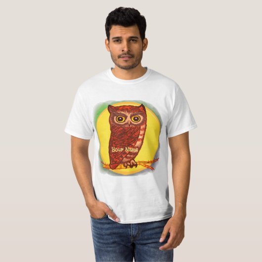 T-shirts Moon Owl (Devant entier)