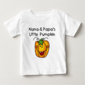 T-shirts Nana et Papa's Little Citrouille (Devant)
