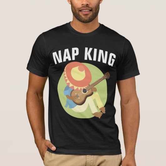 T-Shirts NAP KING FUNNY HOMMES (Devant)