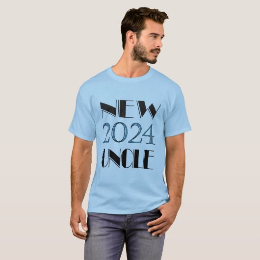 T-shirts New Uncle 2024 (Devant entier)