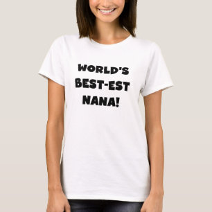 T-shirts noir et blanc du Meilleur-est Nana du