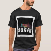 T-shirts ontwerp met "Dubai"