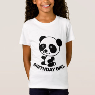 T-Shirts OURS PANDA FILLE D'ANNIVERSAIRE