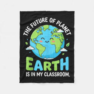 T-shirts over de aarde voor leraren klas aardedaag fleece deken